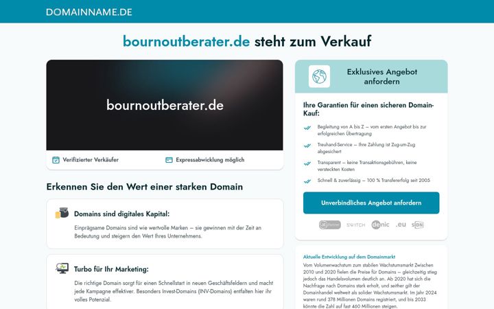 Screenshot του bournoutberater.de