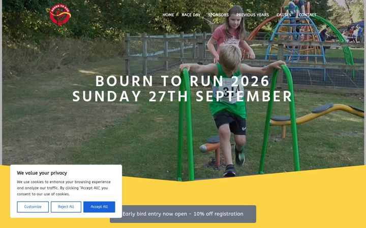 Screenshot of bourntorun.com