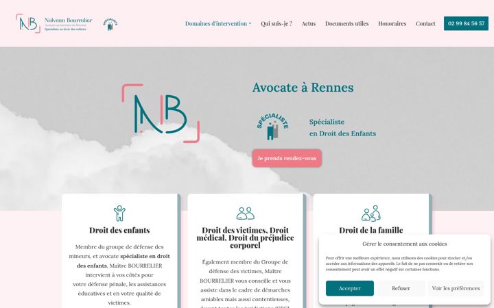 Screenshot of bourrelier-avocat.com