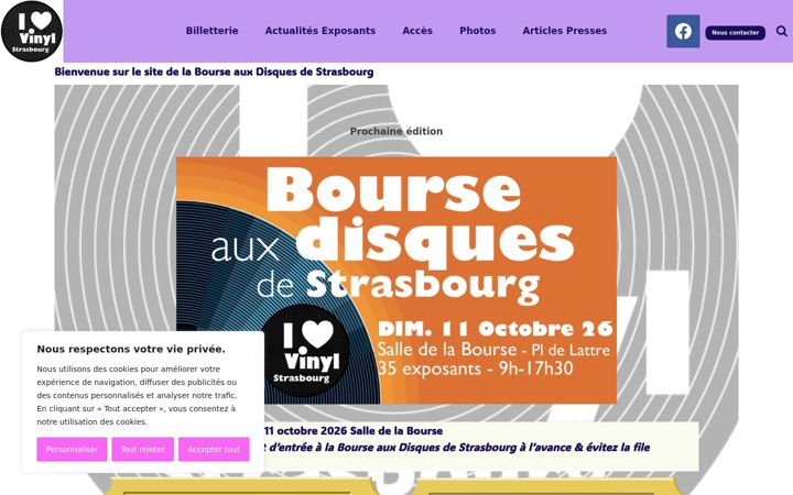 Screenshot of bourseauxdisquesstrasbourg.fr