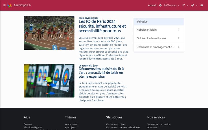 Screenshot of boursosport.fr