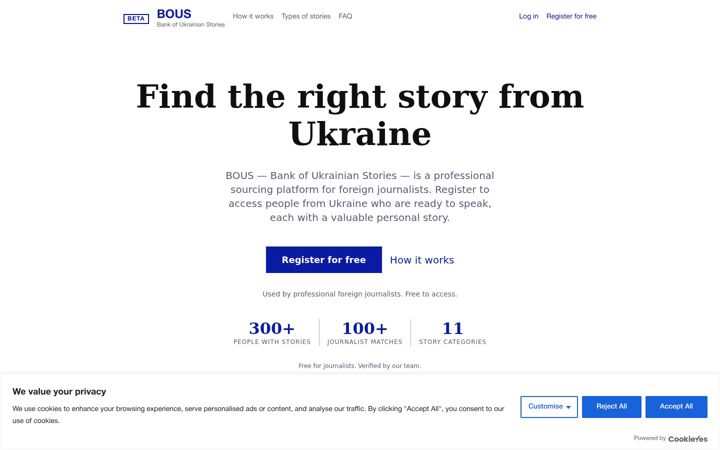 Screenshot of bous.website