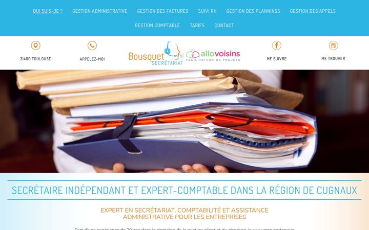 Screenshot of bousquetdaniel-secretariat.fr