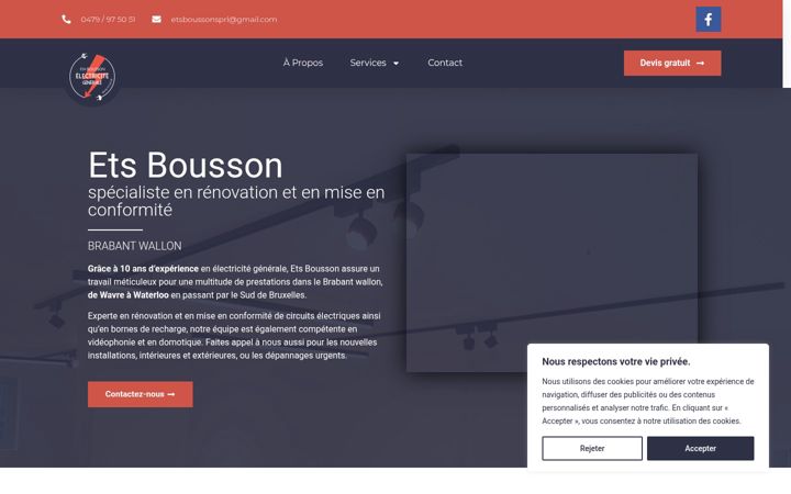 Képernyőkép: bousson-electricite.be