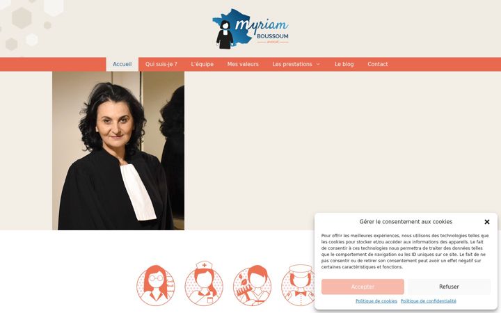 Snímek obrazovky boussoum-avocat.fr
