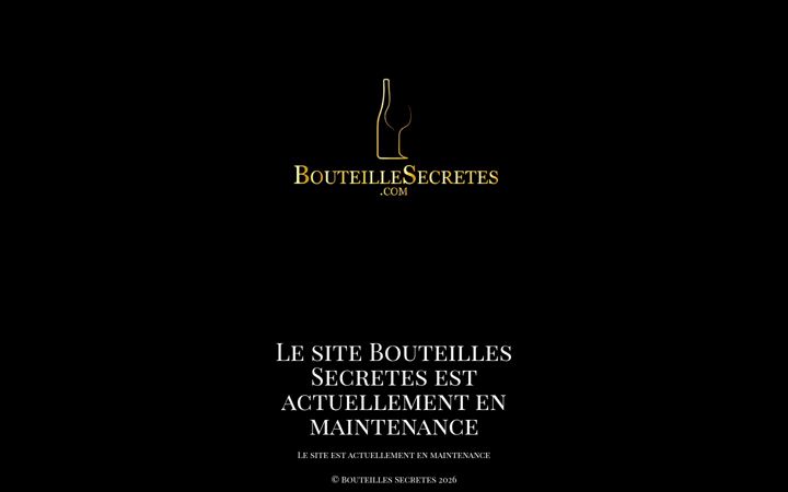Screenshot of bouteillesecretes.com