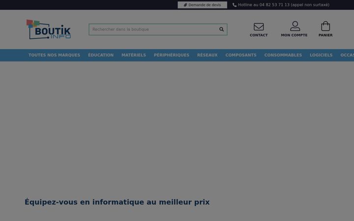 Screenshot of boutik-info.fr