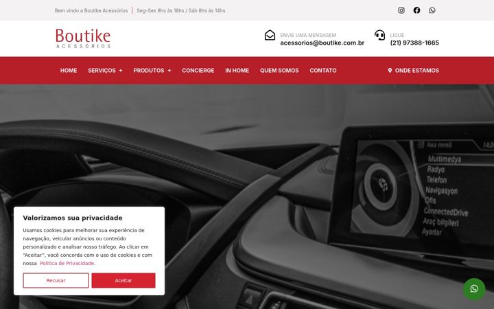 Posnetek zaslona boutikeacessorios.com.br