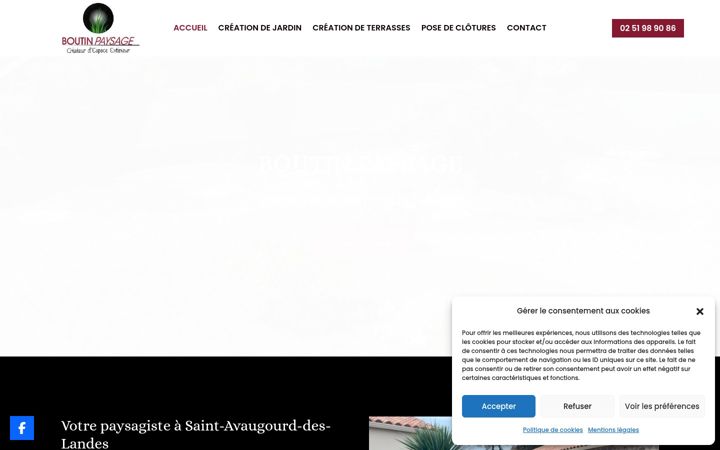 Screenshot of boutin-paysage.fr
