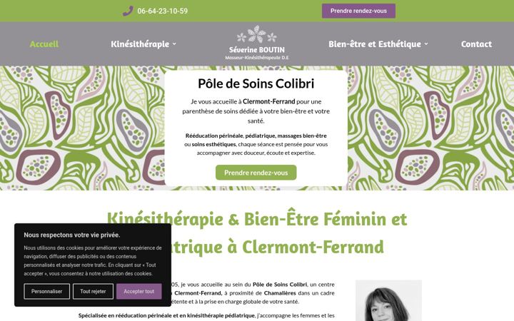Screenshot of boutin-severine-masseur-kinesitherapeute.fr