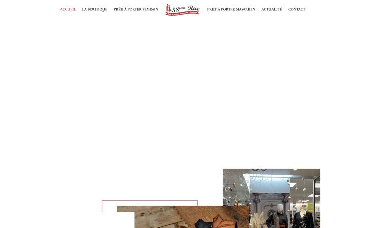 Skærmbillede af boutique-58eme-rue.fr