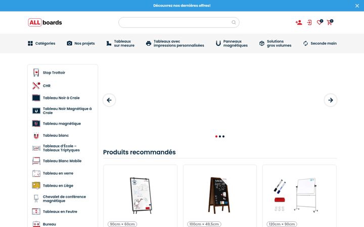 Screenshot of boutique-allboards.fr