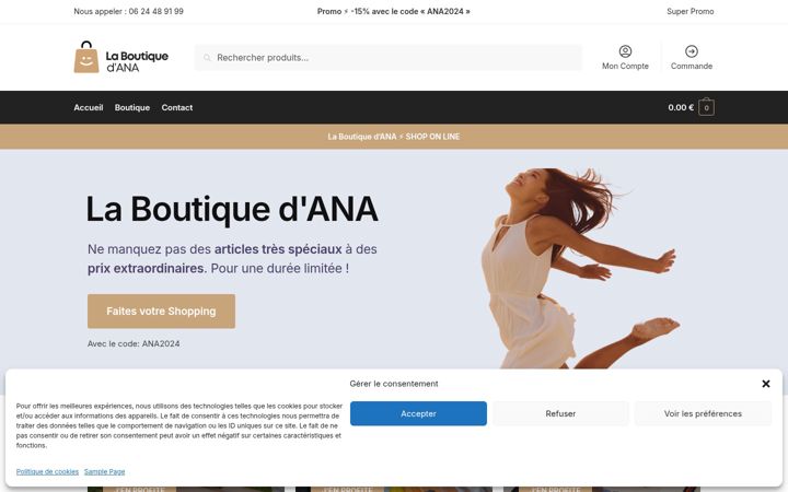 Screenshot of boutique-ana.com