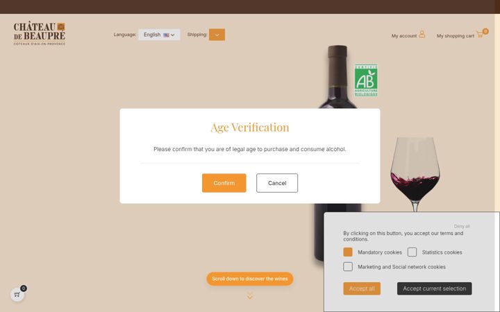 Screenshot of boutique-beaupre.fr
