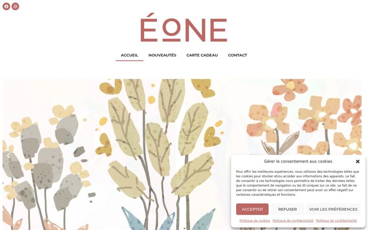 Screenshot of boutique-eone.fr