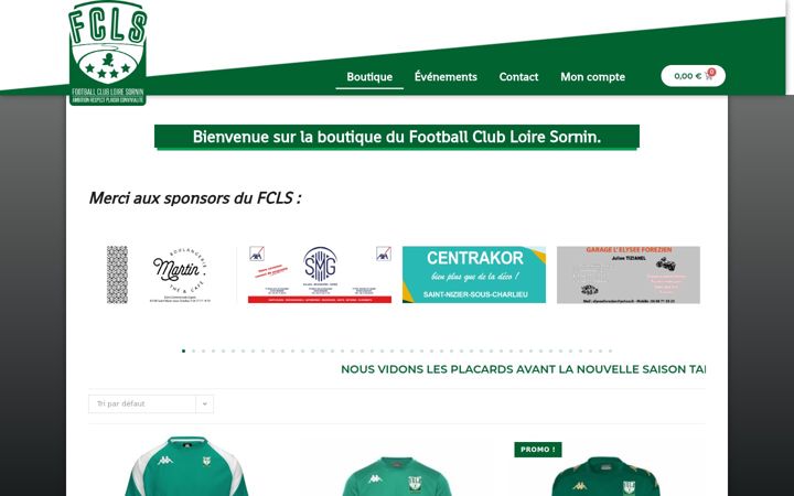 Skærmbillede af boutique-fcls.fr