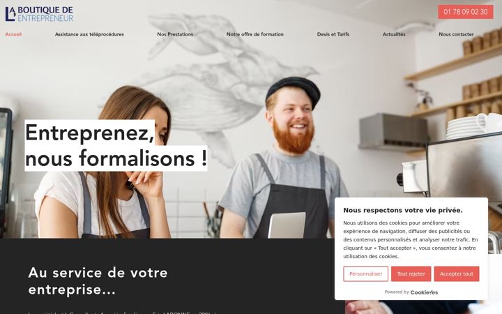 Screenshot von boutique-formalites.fr