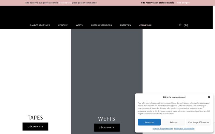 Screenshot of boutique-hairtalk.fr