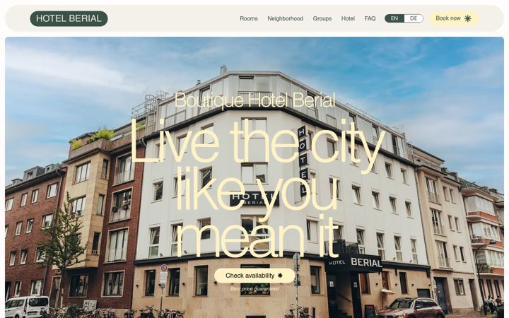 Screenshot of boutique-hotel-duesseldorf.de