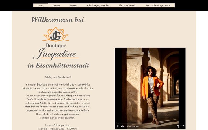 Screenshot of boutique-jacqueline.de