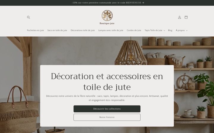 Screenshot of boutique-jute.fr