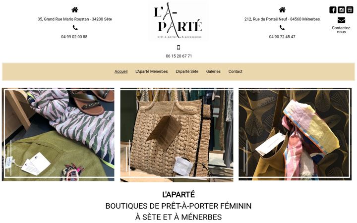 Screenshot of boutique-laparte.fr