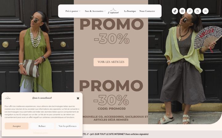 Screenshot of boutique-lemplacement.fr