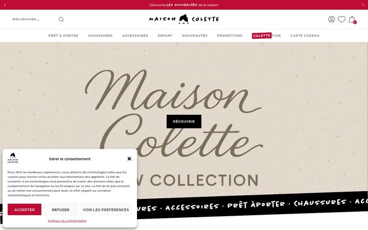 Skærmbillede af boutique-maison-colette.fr