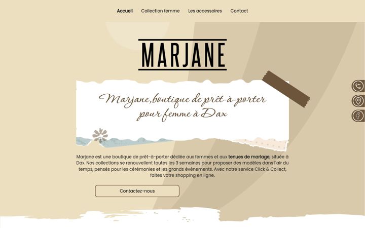Screenshot of boutique-marjane.com