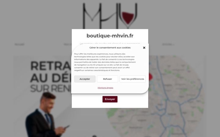 Screenshot of boutique-mhvin.fr