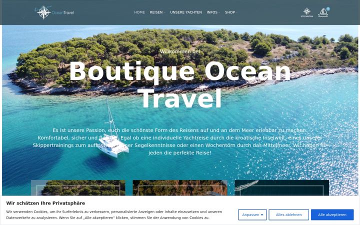 Screenshot of boutique-ocean-travel.com