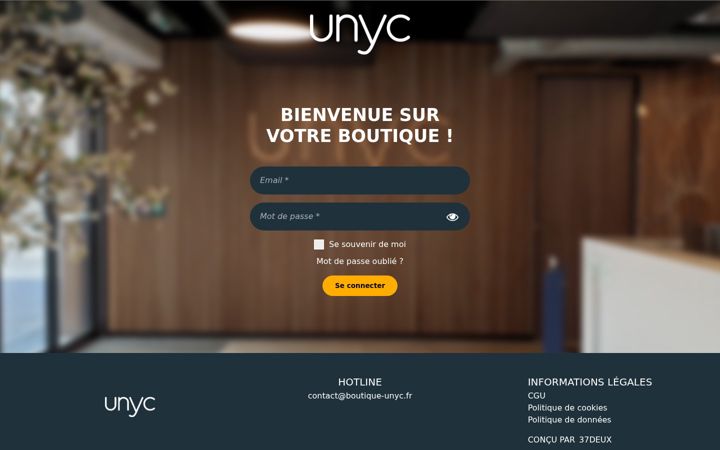 Screenshot of boutique-unyc.fr