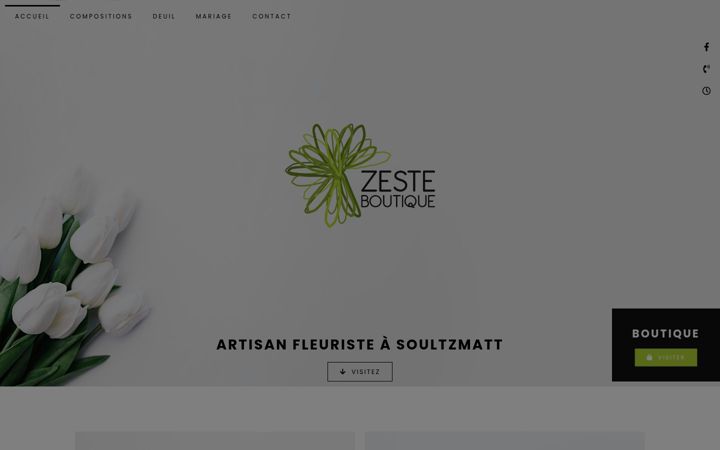 Snímek obrazovky boutique-zeste.fr