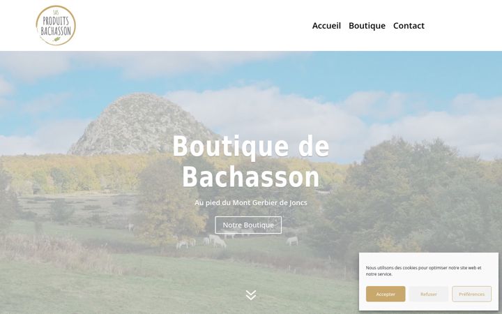 Snímek obrazovky boutiquebachasson.fr