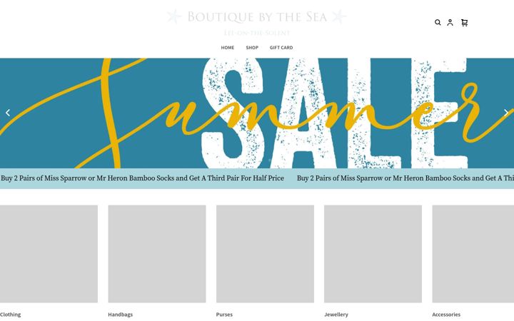 Screenshot of boutiquebythesea.co.uk
