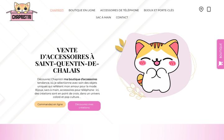 Screenshot of boutiquechapristi.com