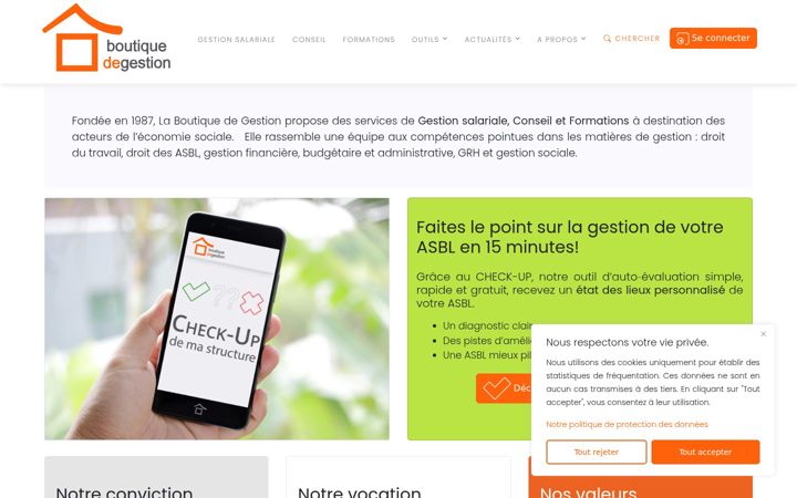 Screenshot of boutiquedegestion.be