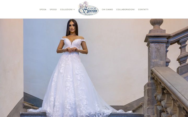 Екранна снимка на boutiquedellasposa.it