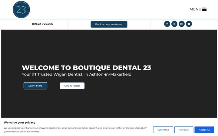 Screenshot of boutiquedental23.com