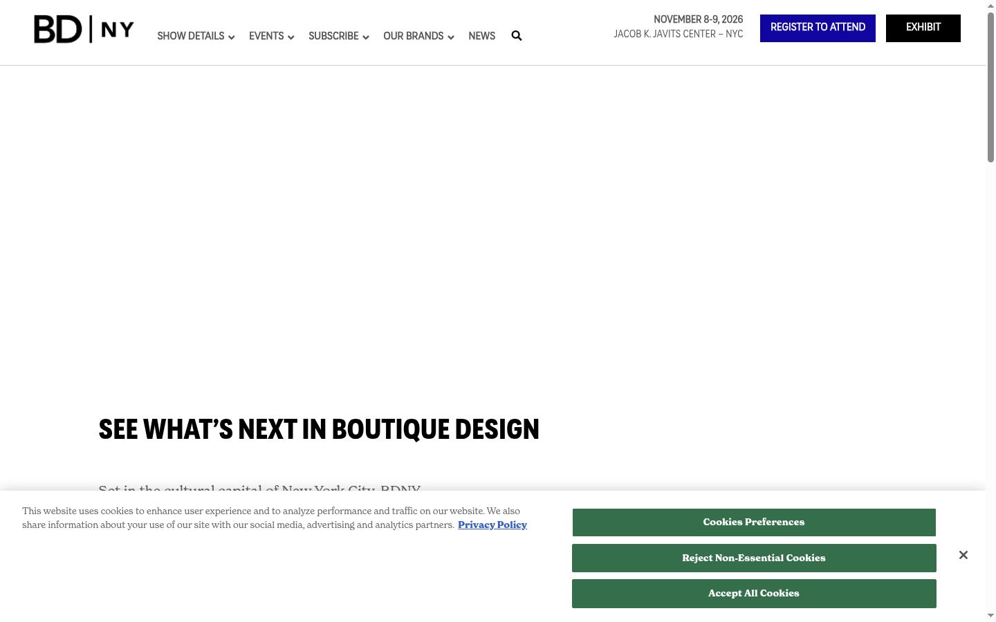Screenshot van de toestemmingsbanner zoals getoond vóór enige interactie