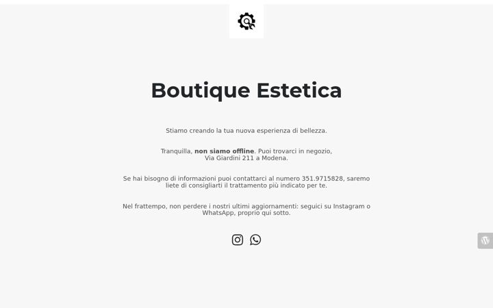 Екранна снимка на boutiqueestetica.it