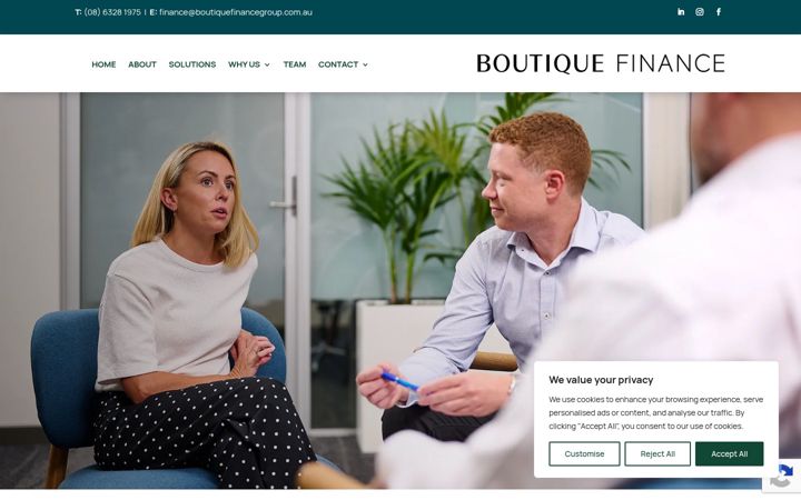 Skjermbilde av boutiquefinancegroup.com.au