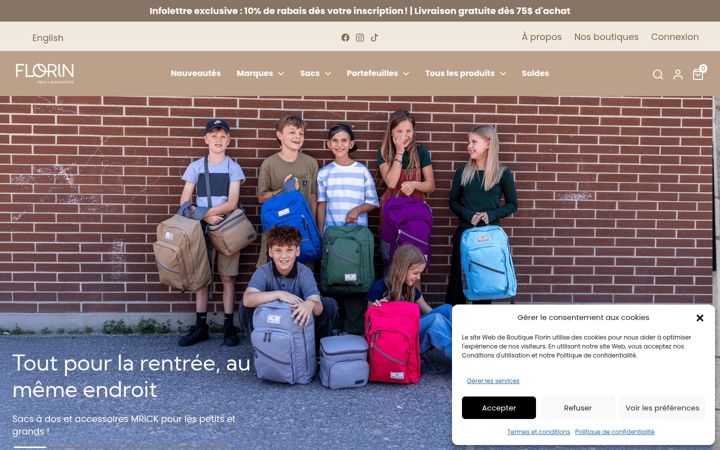 Screenshot of boutiqueflorin.com