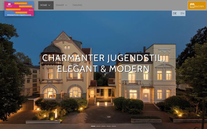 Screenshot of boutiquehoteldreesen.de