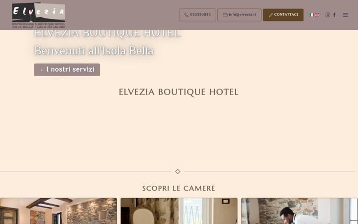 Screenshot of boutiquehotelelvezia.it
