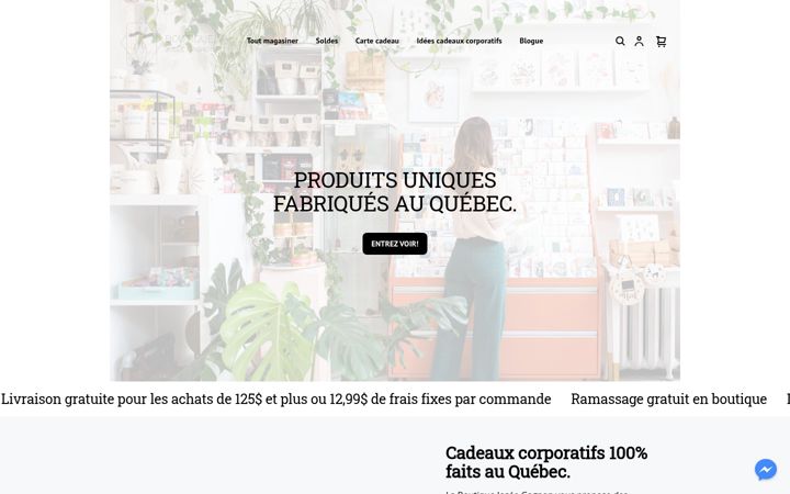 Екранна снимка на boutiquejoseegagnon.com