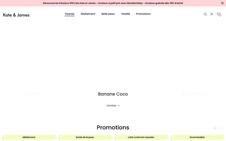 Skærmbillede af boutiquekateetjames.com