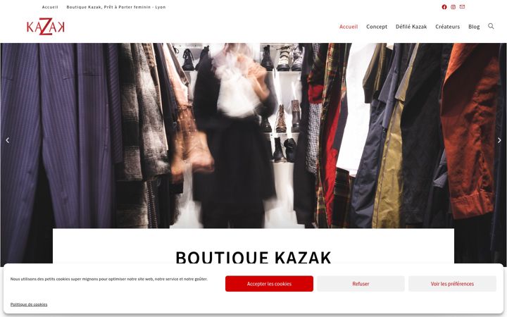 Screenshot of boutiquekazak.com