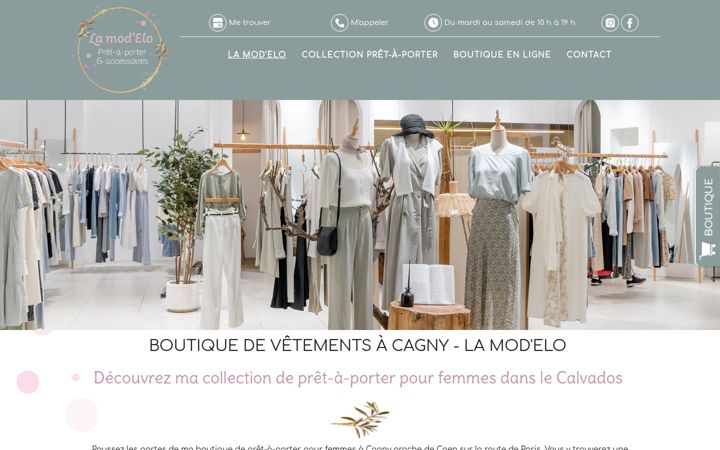 Skærmbillede af boutiquelamodelo.fr