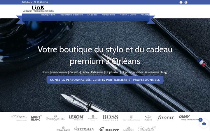 Skærmbillede af boutiquelink.fr